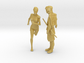 Printle LM Couple 1191 - 1/87 - wob in Tan Fine Detail Plastic