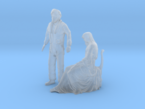 Printle HM Couple 1197 - 1/87 - wob in Clear Ultra Fine Detail Plastic