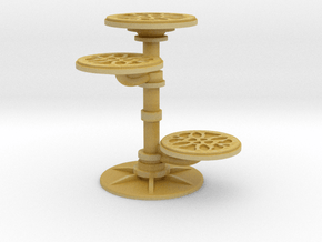 1:18 Tiered Table in Tan Fine Detail Plastic
