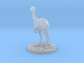 The Skeletal Ostrich in Clear Ultra Fine Detail Plastic
