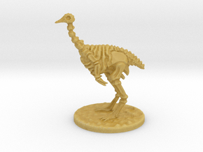 The Skeletal Ostrich mini in Tan Fine Detail Plastic