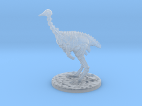The Skeletal Ostrich mini in Clear Ultra Fine Detail Plastic