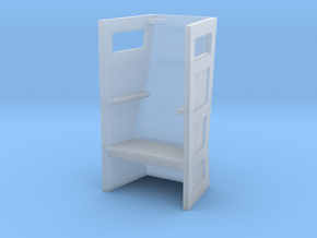 NSR signalmans chair - 7mm scale in Clear Ultra Fine Detail Plastic