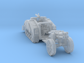 Light Artillery tractor crew and Gun 2 in Clear Ultra Fine Detail Plastic