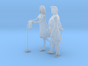 Printle HT Couple 1264 - 1/87 - wob in Clear Ultra Fine Detail Plastic