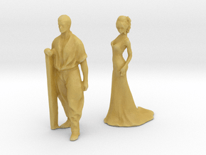 Printle C Couple 1295 - 1/87 - wob in Tan Fine Detail Plastic