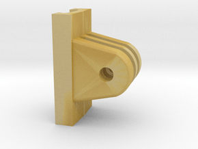 10mm Dovetail GoPro Mount/Adapter (Low Profile) in Tan Fine Detail Plastic