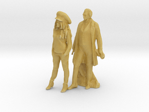 Printle CH Couple 1395 - 1/87 - wob in Tan Fine Detail Plastic