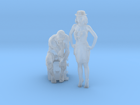 Printle CN Couple 1415 - 1/87 - wob in Clear Ultra Fine Detail Plastic