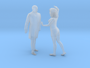 Printle C Couple 1422 - 1/87 - wob in Clear Ultra Fine Detail Plastic