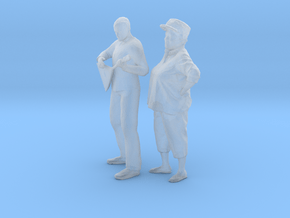 Printle CT Couple 1424 - 1/87 - wob in Clear Ultra Fine Detail Plastic