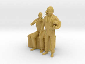 Printle HT Couple 1447 - 1/87 - wob in Tan Fine Detail Plastic