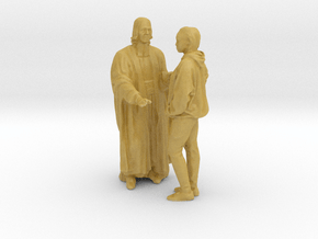 Printle CH Couple 1455 - 1/87 - wob in Tan Fine Detail Plastic