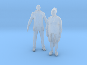 Printle C Couple 1460 - 1/87 - wob in Clear Ultra Fine Detail Plastic