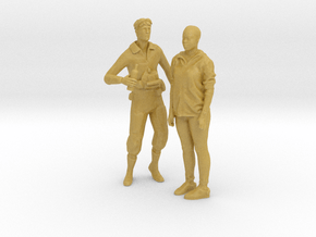 Printle CV Couple 1479 - 1/87 - wob in Tan Fine Detail Plastic