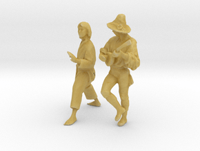 Printle HT Couple 1467 - 1/87 - wob in Tan Fine Detail Plastic