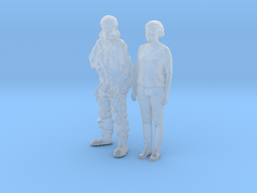 Printle CM Couple 1483 - 1/87 - wob in Clear Ultra Fine Detail Plastic