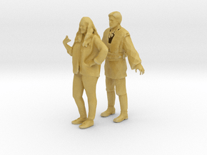 Printle CV Couple 1494 - 1/87 - wob in Tan Fine Detail Plastic