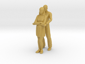 Printle C Couple 1498 - 1/87 - wob in Tan Fine Detail Plastic