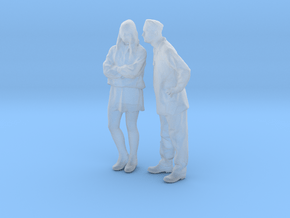 Printle CT Couple 1502 - 1/87 - wob in Clear Ultra Fine Detail Plastic