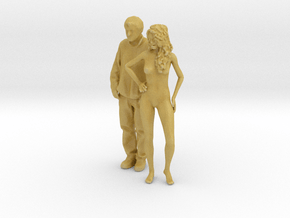 Printle CN Couple 1512 - 1/87 - wob in Tan Fine Detail Plastic