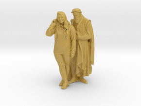 Printle CH Couple 1547 - 1/87 - wob in Tan Fine Detail Plastic