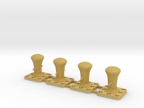 HO Scale (1:87) - Mooring Bollard (4 Pack) in Tan Fine Detail Plastic