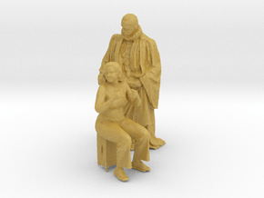 Printle CH Couple 1571 - 1/87 - wob in Tan Fine Detail Plastic