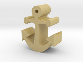 Anchor Meeple Token for Board Games in Tan Fine Detail Plastic