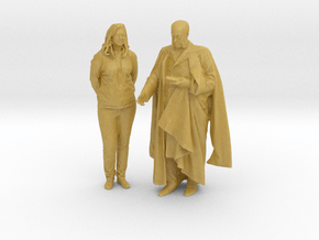 Printle CH Couple 1618 - 1/87 - wob in Tan Fine Detail Plastic