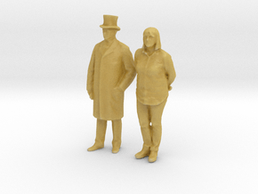 Printle CH Couple 1631 - 1/87 - wob in Tan Fine Detail Plastic