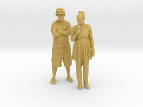 Printle T Couple 1656 - 1/87 - wob in Tan Fine Detail Plastic