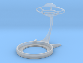 Space UFO in Clear Ultra Fine Detail Plastic