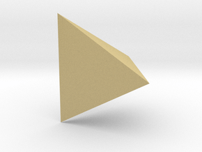 Tetrahedron 10mm in Tan Fine Detail Plastic