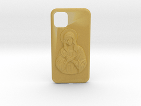 IPhone 11 Holy Mary Case in Tan Fine Detail Plastic