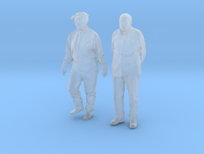Printle BC Couple 1722 - 1/87 - wob in Clear Ultra Fine Detail Plastic