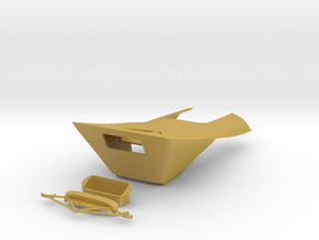 Engine cowling and support for 1/12 Lotus 49B in Tan Fine Detail Plastic