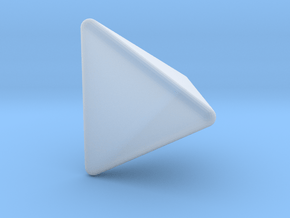 Tetrahedron 1 inch - Rounded 1mm in Clear Ultra Fine Detail Plastic