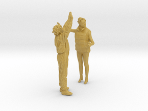 Printle B Couple 1735 - 1/87 - wob in Tan Fine Detail Plastic