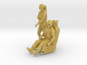 Printle CH Couple 1740 - 1/87 - wob in Tan Fine Detail Plastic