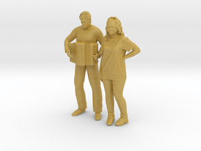 Printle CT Couple 1746 - 1/87 - wob in Tan Fine Detail Plastic