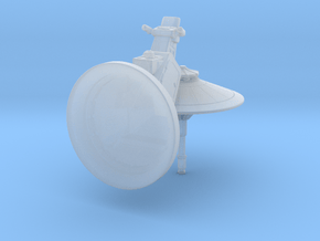 dish turret 1:24 in Clear Ultra Fine Detail Plastic