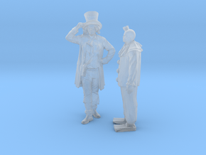Printle V Couple 1775 - 1/87 - wob in Clear Ultra Fine Detail Plastic