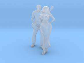 Printle PT Couple 1780 - 1/87 - wob in Clear Ultra Fine Detail Plastic
