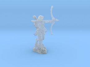 Panther Scout - Female Elf Archer - D&D in Clear Ultra Fine Detail Plastic