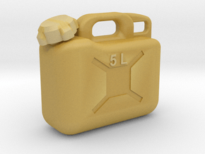 5 Ltr. Liter Jerry Can Fuel Kanister Kunststoff in Tan Fine Detail Plastic