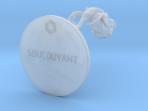 SOUCOUYANT_83mm in Clear Ultra Fine Detail Plastic