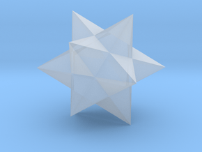 Small Stellated Dodecahedron - 10mm in Clear Ultra Fine Detail Plastic