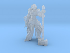 Daughter of Dantioch - Female Paladin - D&D in Clear Ultra Fine Detail Plastic