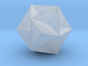Great Dodecahedron - 1 Inch in Clear Ultra Fine Detail Plastic